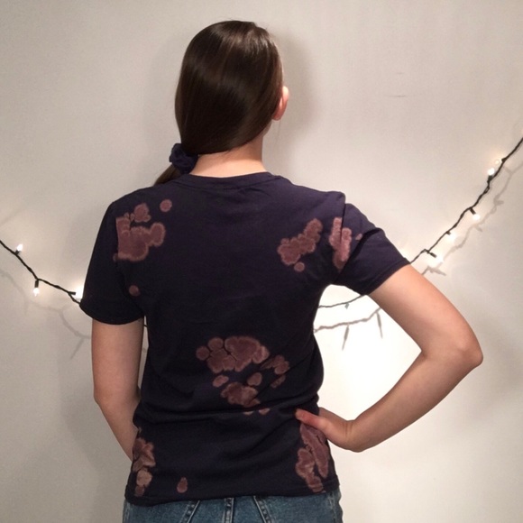 Colortone Rad Bleach Dyed Fitted Women’s T Shirt - Picture 3 of 4